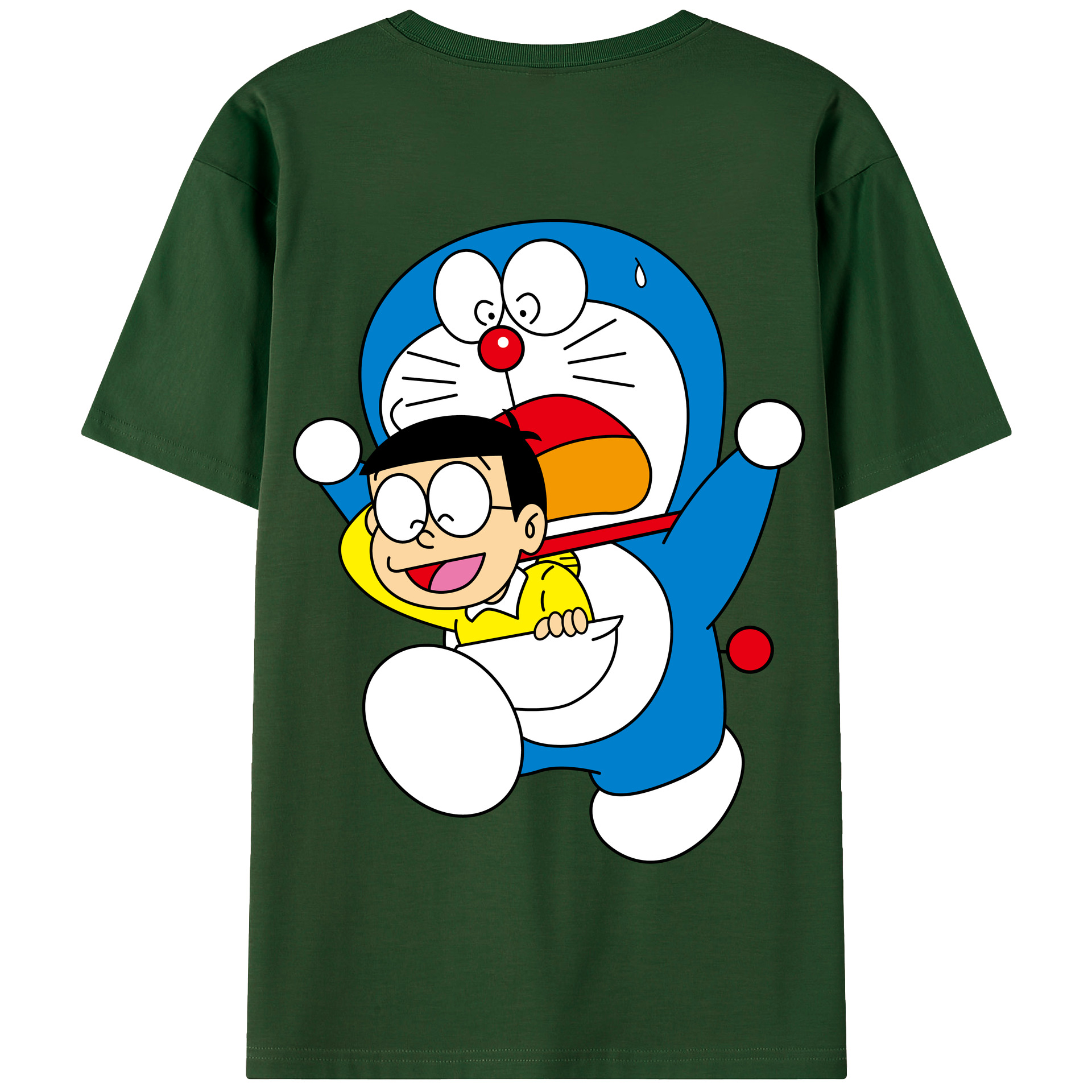 （画像用） ドラえもん Doraemon 綿100％半袖Tシャツ（背面プリント）